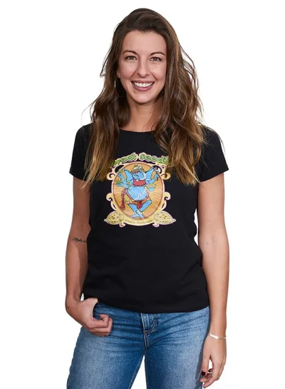 Camiseta negra Logo original mujer