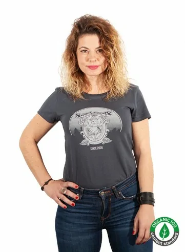 T-shirt cinzenta Growing mulher