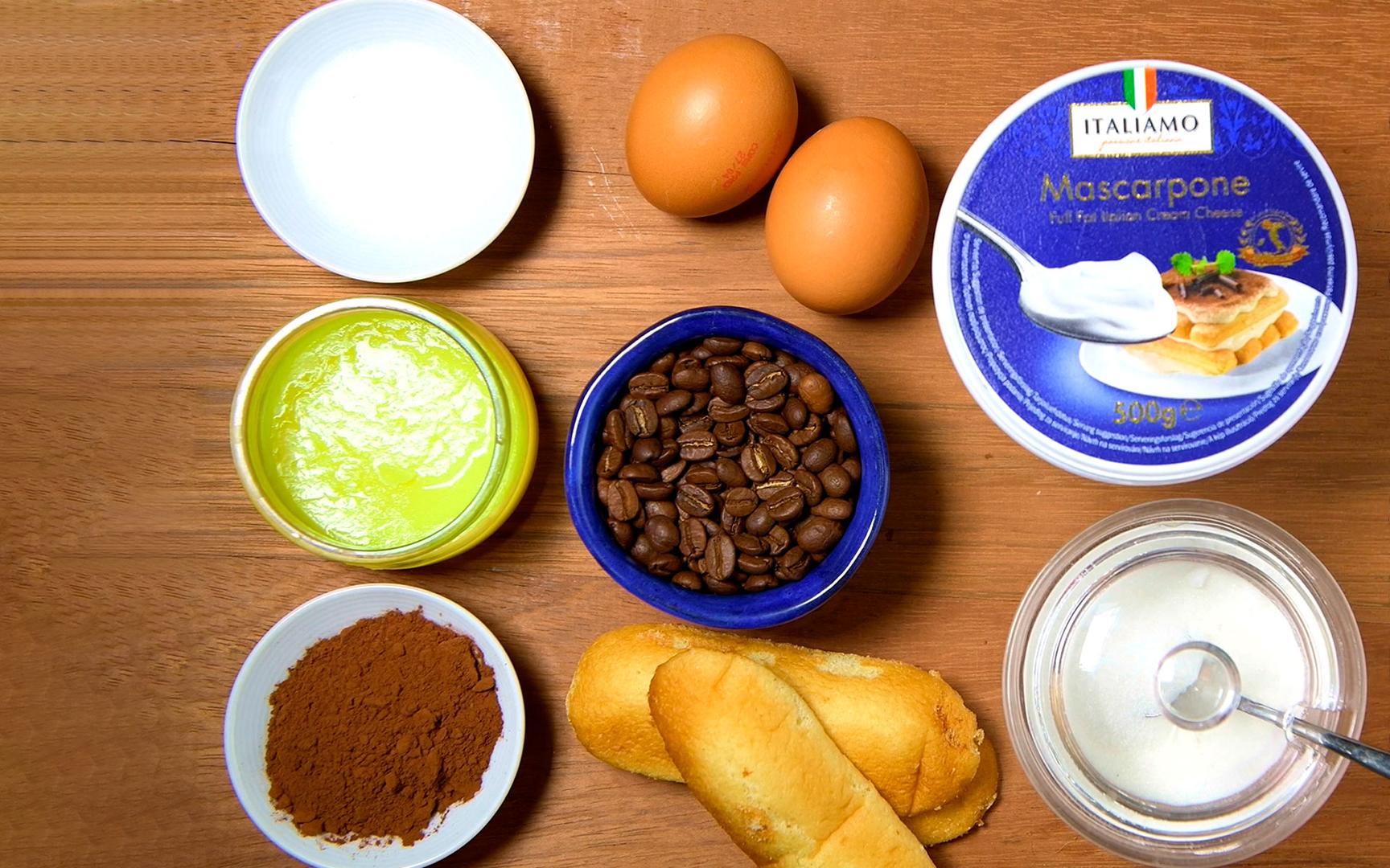 ingredientes tiramisú