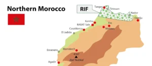 Mapa del Rif.