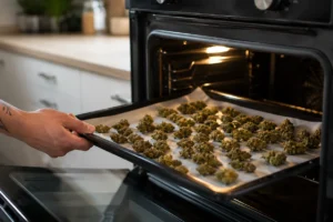 Descarboxilar marihuana en el horno