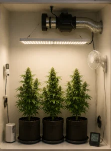 Setup básico de cultivo interior para principiantes