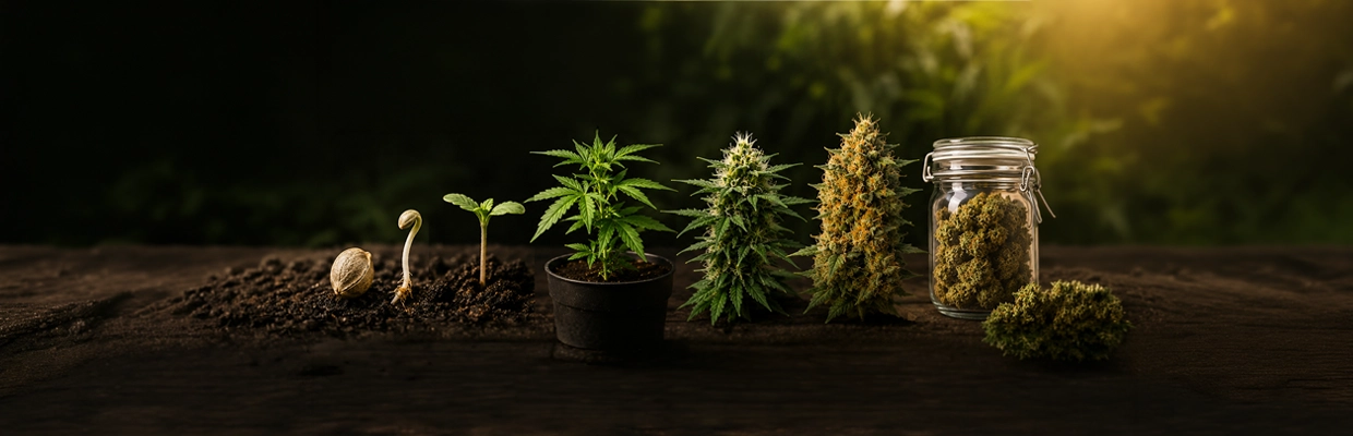 Fases de crecimiento en plantas de marihuana