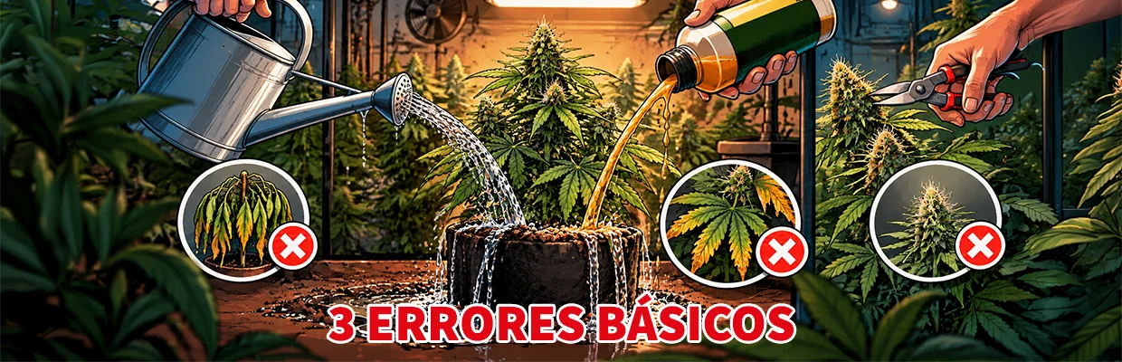Los tres errores que comete todo el mundo en su primer cultivo