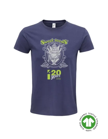 Camiseta azul Growing together unisex